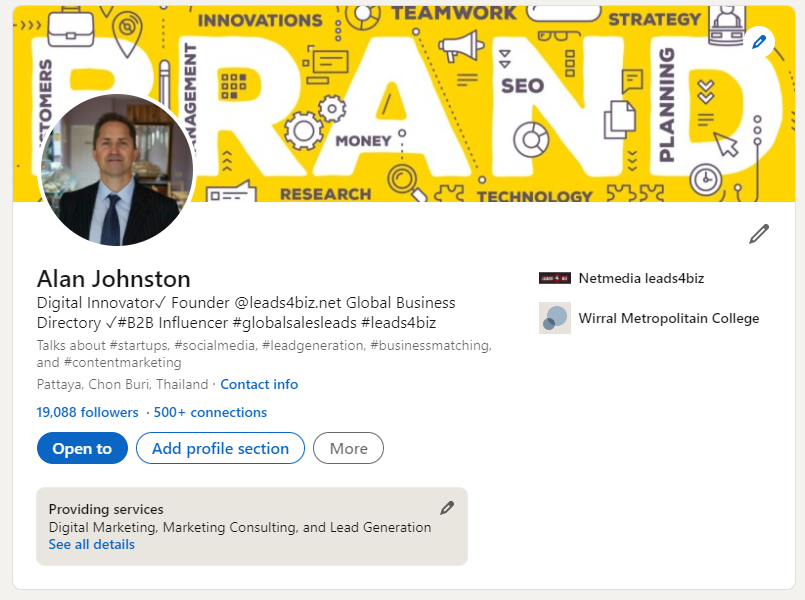 Alan Johnston LinkedIn