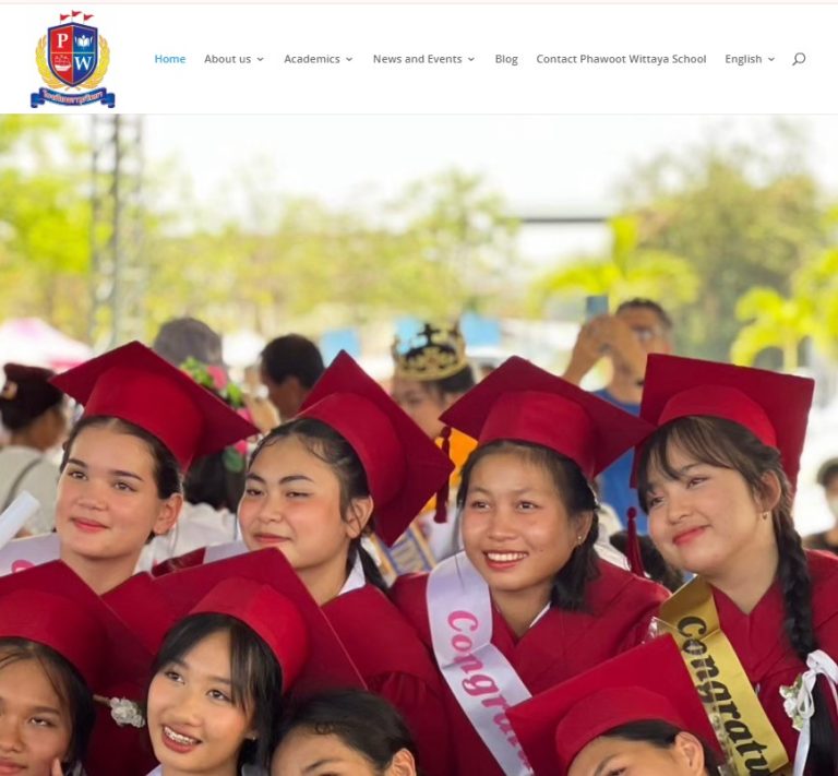 Phawootwittaya school website by Leads4biz