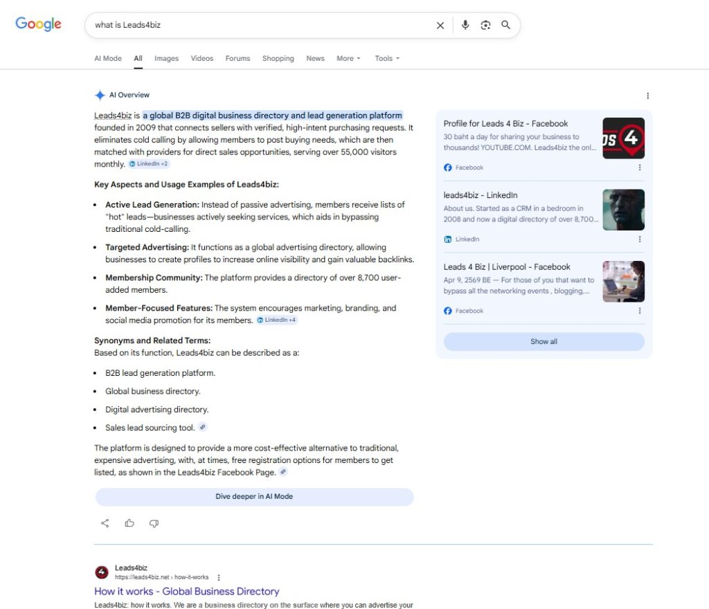 Leads4biz AI overview